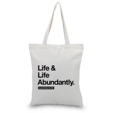 Текстовой печати холст сумка для ежедневного использования текст DIY пользовательский печать логотипа сумка эко многоразовая хозяйственная сумка переработка