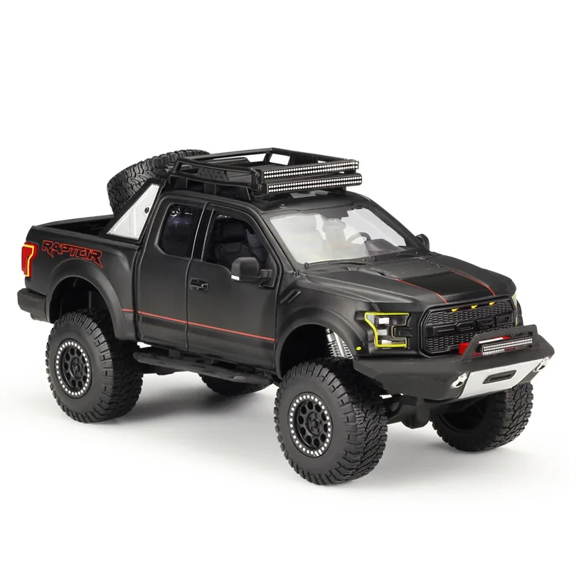 

MAISTO 1/24 Scale USA 2017 Ford F-150 Raptor Modified Version Pickup Truck Diecast Metal Car Model Toy for Collection,gift,kids