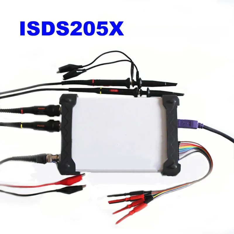 DDS генератор сигналов Виртуальный осциллограф PC USB ISDS205X и логический анализатор 2CH 20 МГц полос пропускания 48MSa/s 8bit АЦП анализатор БПФ