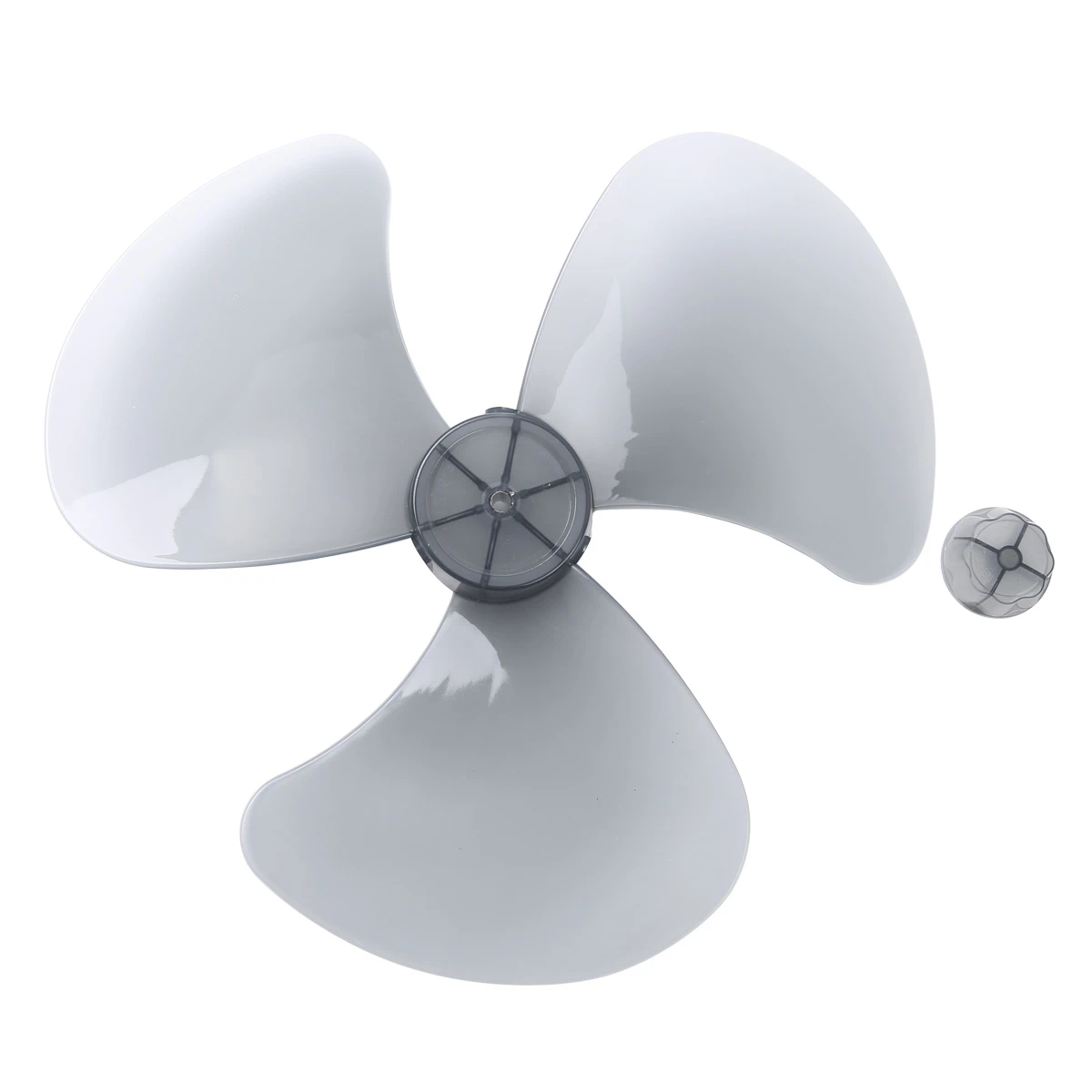 18 Inch Aluminum Fan Blade 4 Leaves+Nut Cover for Stand Pedestal Table Fanner