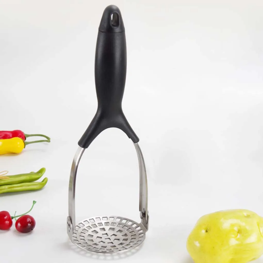 

Potato Masher Stainless Steel Potato Rice Vegetable Fruit Garlic Smasher Food Press Smash Tool