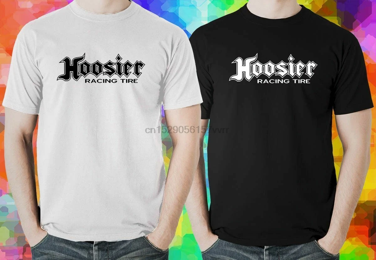 NEW HOOSIER RACING TIRE LOGO MUSIC BLACK AND T SHIRT USA SIZE S XXXL