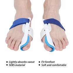 6pcs Hallux Valgus Corrector Bunion Splints Toe Straightener Separator for Foot Care help Prevent Toe Overlap Wear Comfortable