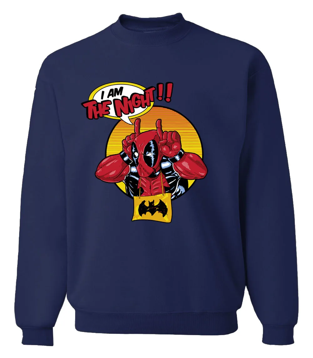 I Am The Night Deadpool &amp толстовки с Бэтменом для мужчин хит 2020 Осень-зима Мужская теплая