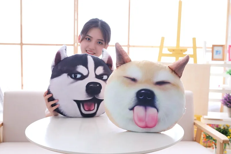 Стиль, креативная модель, подушка хаски, два Ha DOG'S Head, подушка для офиса, автомобиля, дивана, прикроватная подушка для мальчика