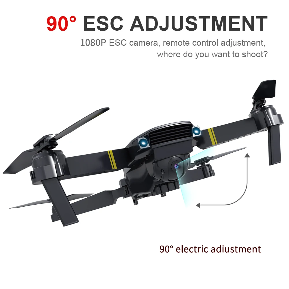 Willkey E58 HD 1080P камера Дрон Wi-Fi FPV с широкоугольным высоким держателем Складная рукоятка RC Квадрокоптер игрушка Дрон RTF с сумкой в подарок