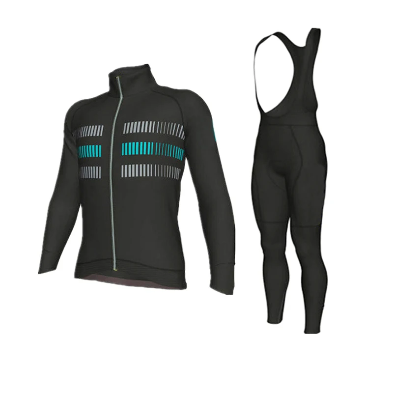 MTB черный дышащий комплект с длинным рукавом для велоспорта Ropa Ciclismo мужская одежда для велоспорта велосипедная униформа Одежда для велоспорта комбинезон комплект