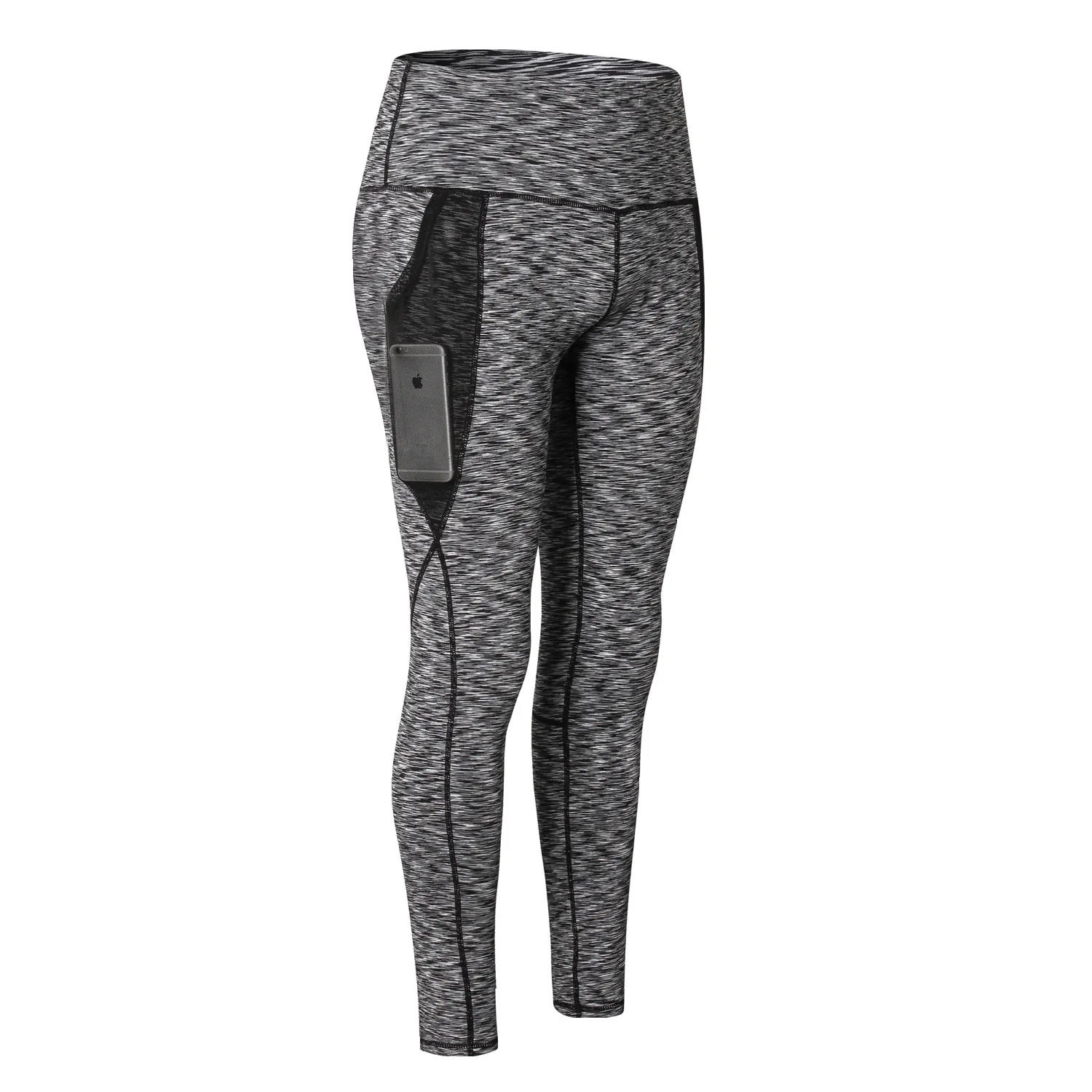 

Women's Fitness Trousers Gauze Pocket Yoga Running Training Tight Elasticity Quick-Dry Gymnastic Pants