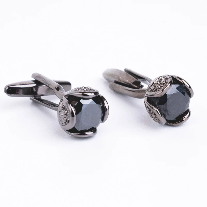 Novelty Luxury Rhinestone Cufflinks for Mens Brand High Quality Crystal