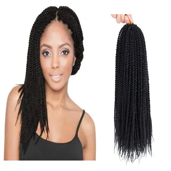 

Senegalese Twist Crochet Hair Small Havana Mambo Twist Crochet Braiding Hair Extensions For Black Women Synthetic DIY Box Braids