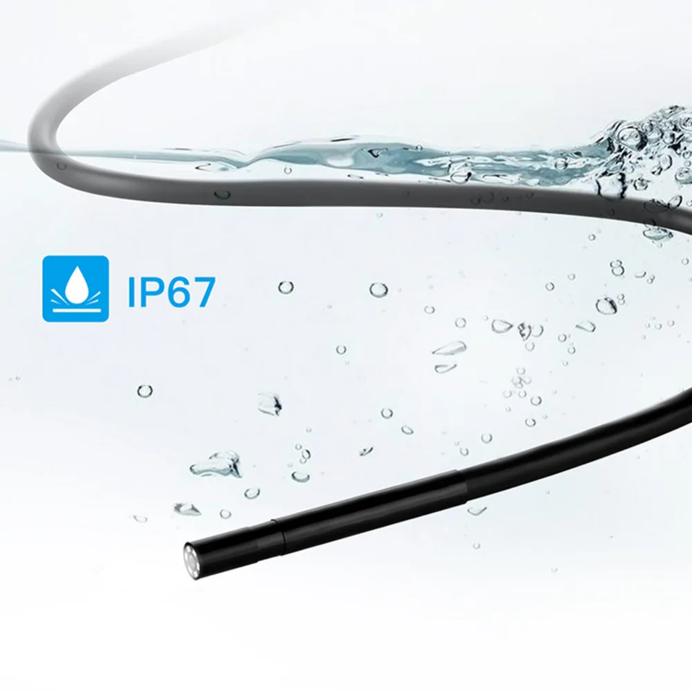 5,5 мм 5 м wifi эндоскоп камера IP67 Водонепроницаемый Мягкий проверка кабеля бороскоп IOS и Android эндоскоп с крюком боковое зеркало