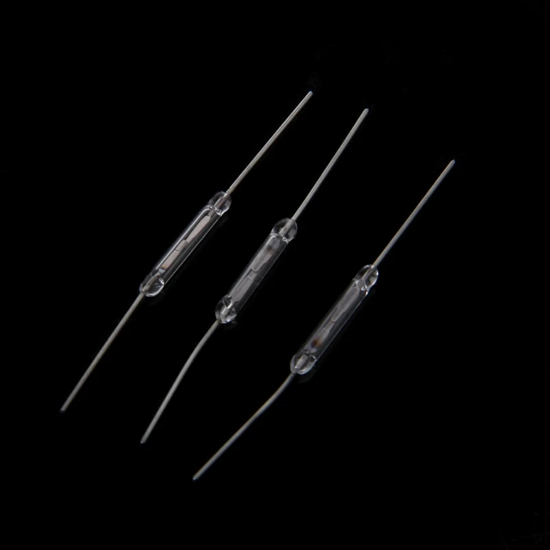 10 Pezzi Reed Switch 2x14mm - Interruttori Magnetici NA (Normalmente Aperti) Per Elettronica