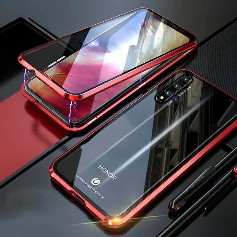 Двусторонний чехол с магнитной адсорбцией на 360 градусов для huawei P30 Lite Pro P20 Lite Pro Чехол для телефона