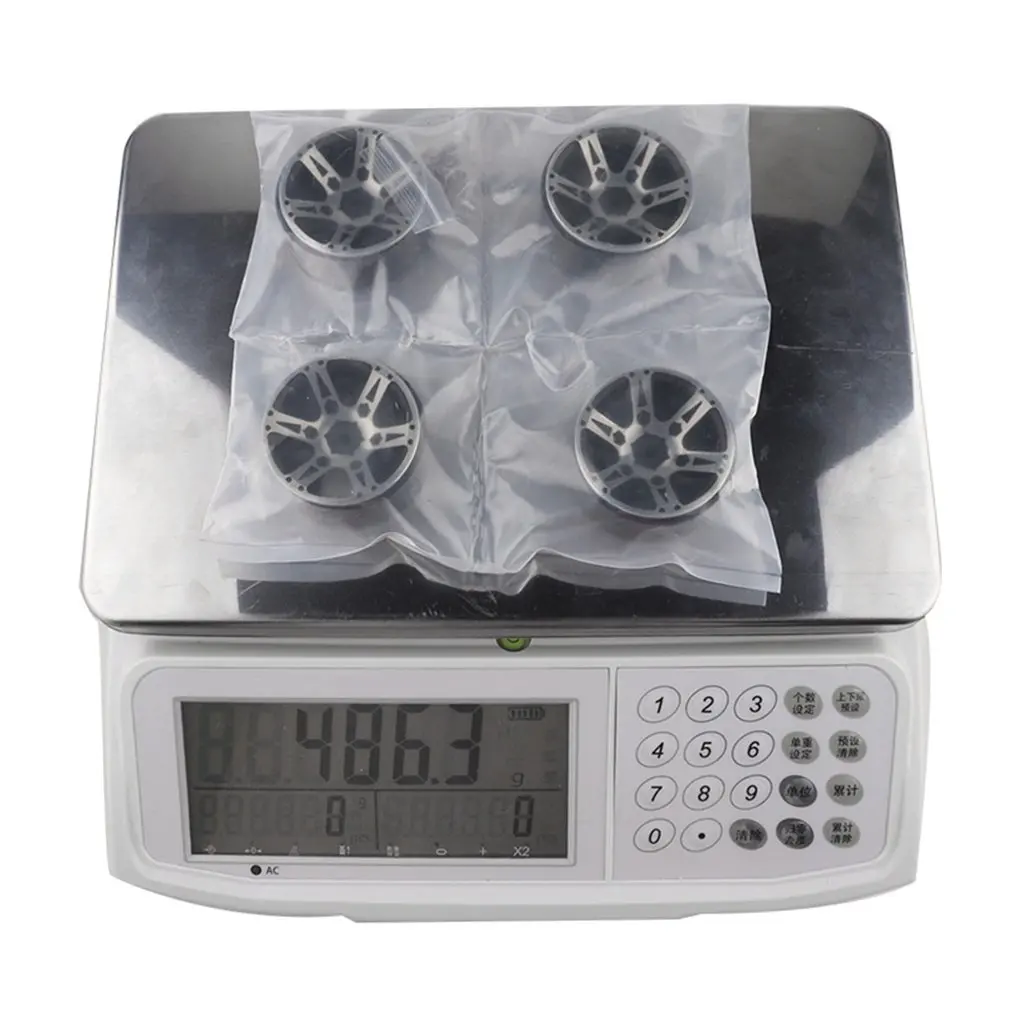 New4PCS 1,9-дюймовый тяжелый металлический замок шины Колесные втулки обод набор для SCX10 90046 D90 trx-4 1/10 RC Гусеничный автомобиль аксессуары