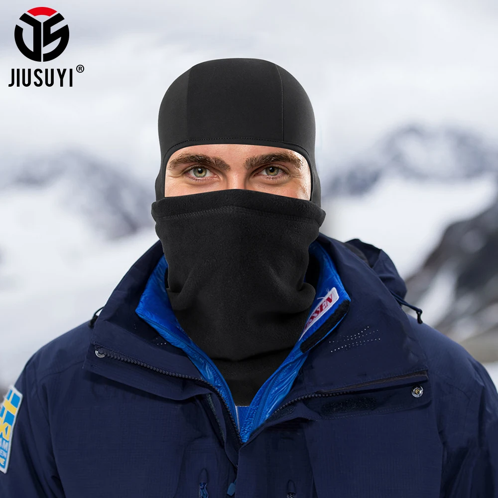 Winter Polar Fleece Thermal Beanies Balaclava Full Face Mask Skullies Cap Warmer Tactical Military Cap Ski Hat Helmet Liner Men