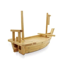 Промо-акция! Деревянный поднос для суши сервировочная лодка тарелка большой размер 50 см для ресторана