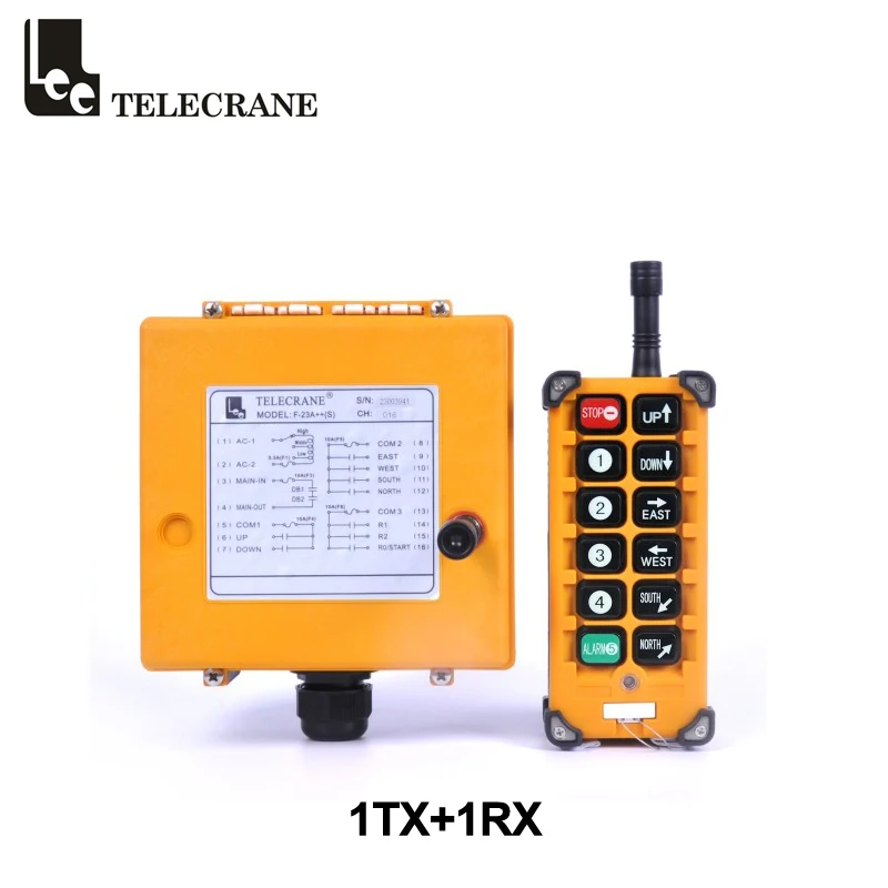 

Telecrane A23 F23-A ++ 10 кнопок промышленная Беспроводная радиосистема дистанционного управления для мостового крана и подъемника