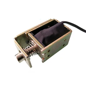 

1PC Stroke Push DC Solenoid Electromagnet With Base DC 6V 0.15A 5mm/20g Stroke/strength Action Form Push 0.9W Power 0837L-06K