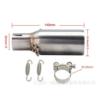 

Slip-on For Piaggio MP3 125 2008-2014 BEVERLY 125 300 2009-2016 X10 125 12-16 Escape Motorcycle Exhaust Muffler Middle Link Pipe