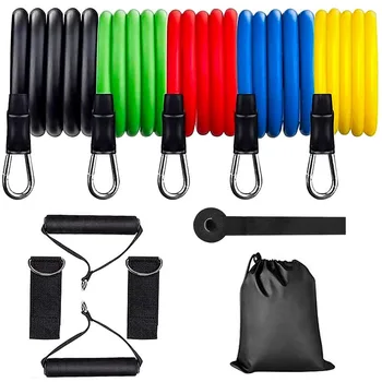 

11pcs Pull Rope Fitness Exercises Resistance Bands Latex Tubes Pedal Excerciser Body Training Workout Yoga Resistance Training