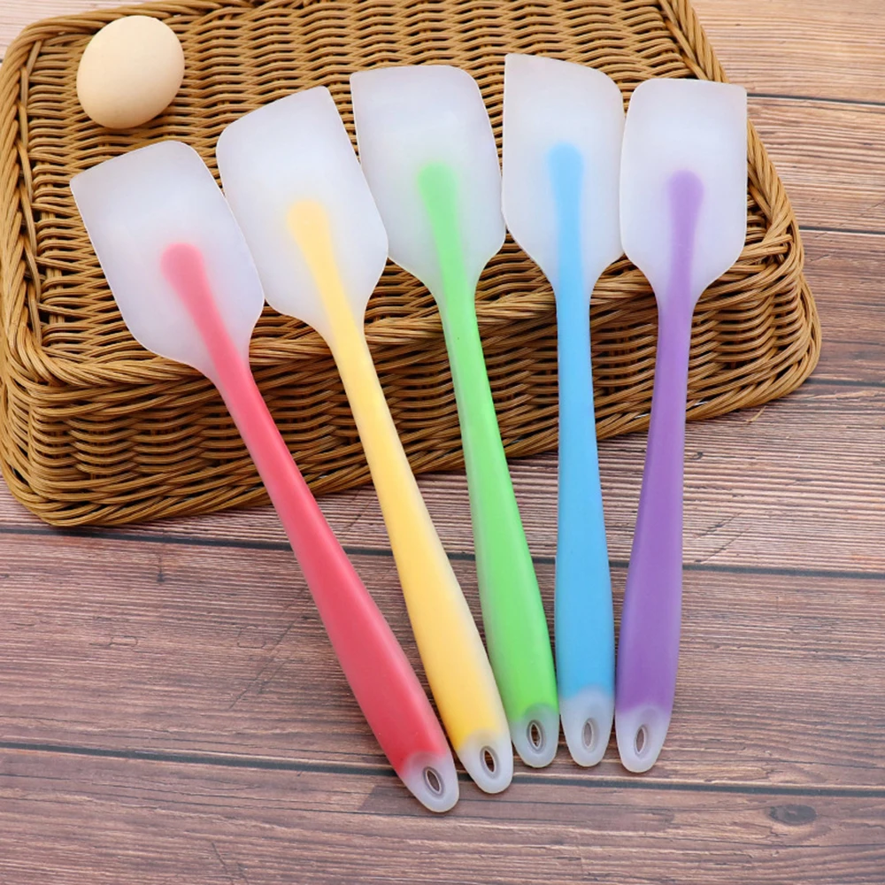 

Silicone Cake Cream Butter Spatula Mixing Batter Scraper Brush Baking Cook Tools New