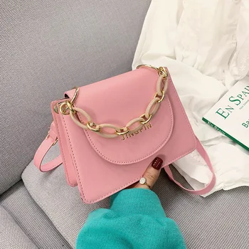 

2020 new female bag summer simple postman bag chain small square bag portable messenger bag wild shoulder bag wholesale