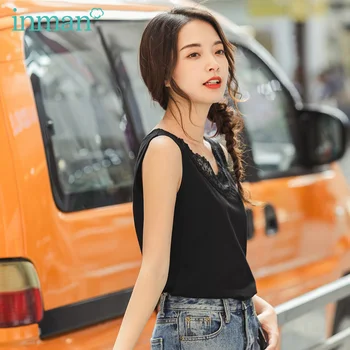 

INMAN 2020 Spring New Arrival Ventilate Elastic Slimmed Embroidered Pure Color Concise Style Waistcoat