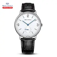 Seagull marca часы мужские orologio meccanico manuale orologio da uomo impermeabile ultrasottile con cinturino in pelle da uomo 819.612