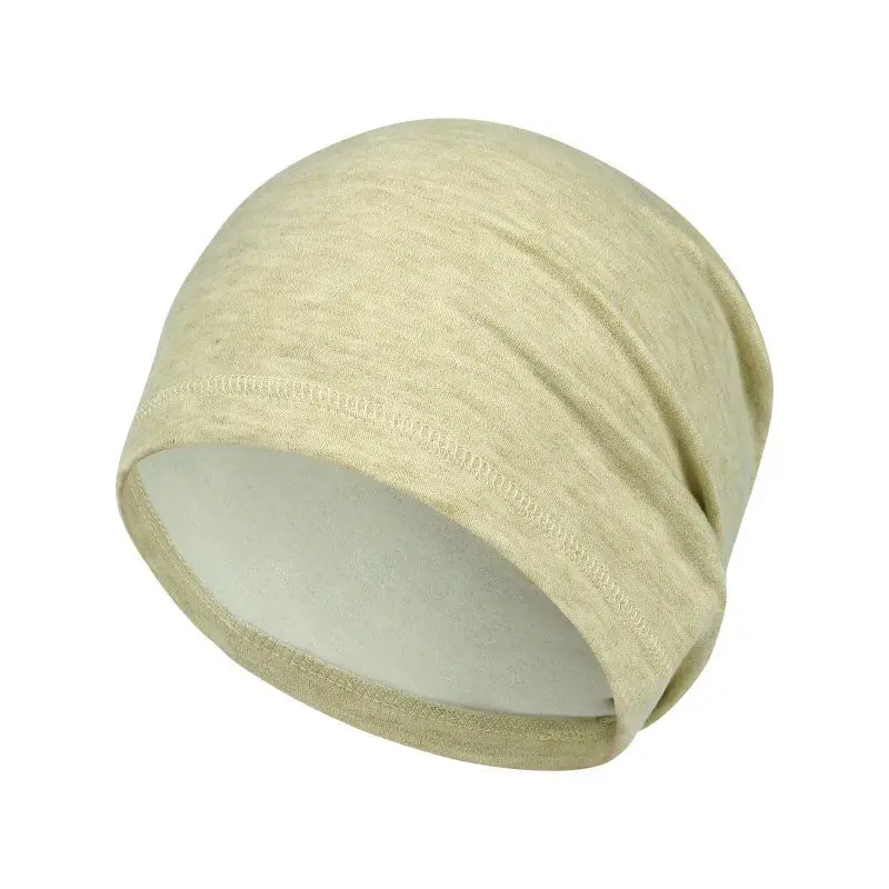 Unisex Casual Soft Beanies Cap Smooth Thermal Windproof Skiing Hat Sports Headwear For Running Climbing Traveling