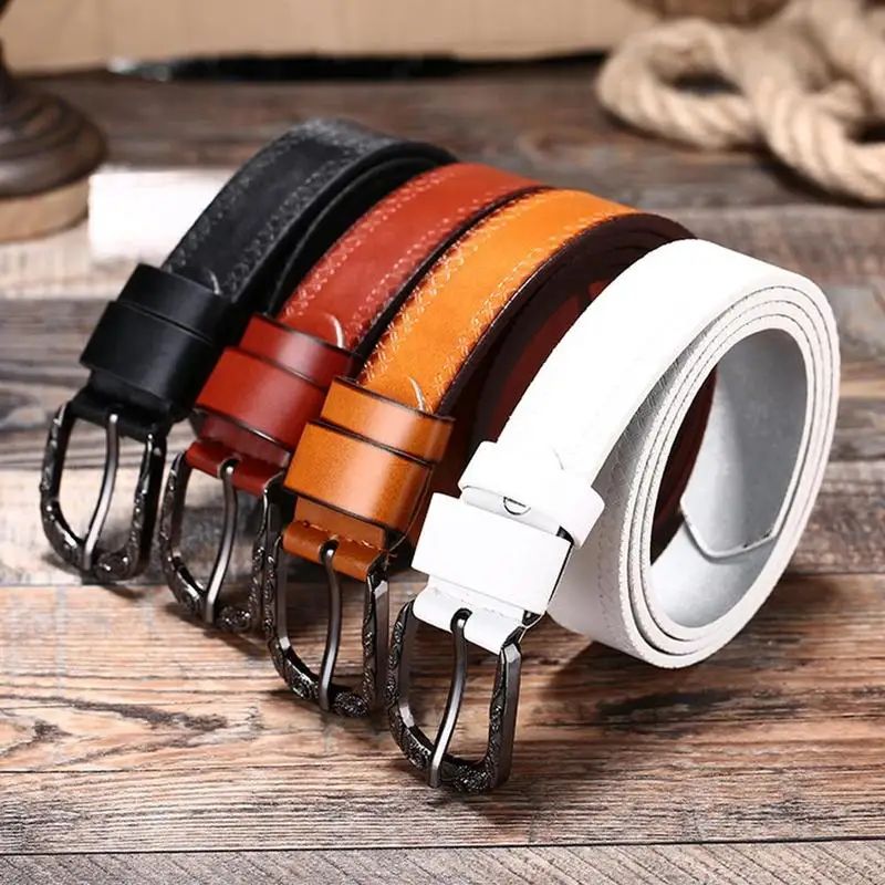 

2019 Hot Fashion Women Belts Solid Color Long Belts PU Leather Metal Pin Buckle Waist Belt Waistband 100-135cm