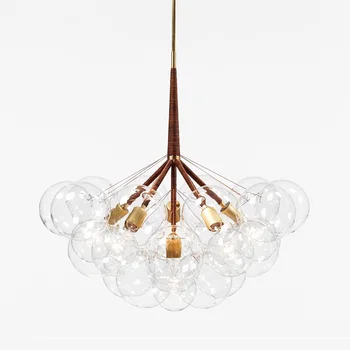 

Nordic Style Bubble lamps clothing store children's room glass chandelier warm romantic bedroom restaurant living room