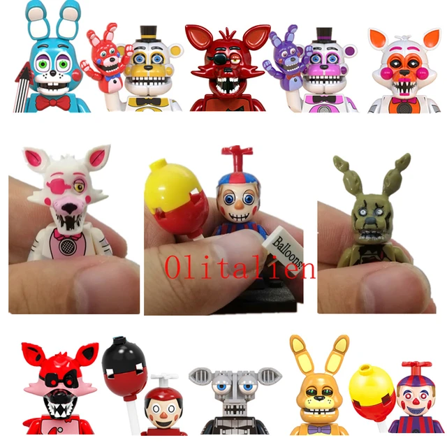 FNAF-Jogo Figura Mini Bricks, Chica Bonnie, Foxy, Freddy Bear, Menino  Pesadelo, Esqueleto, Suspense, Bebê, Brinquedos de Montagem, Presente,  WM6074, WM6097