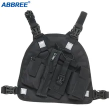 ABBREE Walkie Talkie нагрудные сумки с карманами, рюкзак-кобура для переноски всех радиоприемников