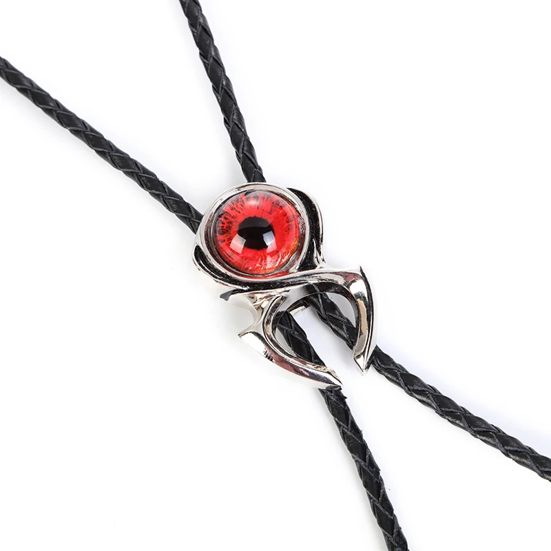 Spider shape Cat eye stone bolo tie for man cowboy western cowgirl lather rope zinc alloy necktie