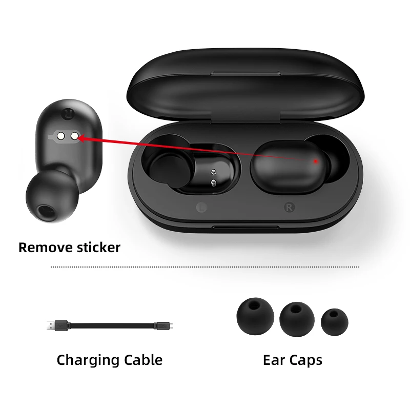 Беспроводные наушники Haylou Gt1 Tws Bluetooth отпечаток пальца сенсорная HD