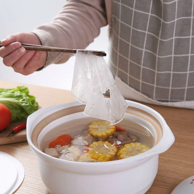 

12Pcs Disposable Round Heat-resistant Food Fried Smoke Paper Food Grade PP Soup Oil Absorption Film Kitchen Gadgets Accessories