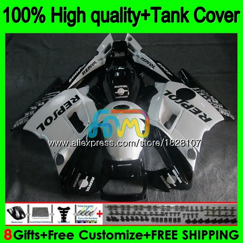 Майка для HONDA CBR 600F2 1991 1992 1993 1994 1BS. 114 CBR600FS CBR 600 Repsol белый FS CBR600 F2 CBR600F2 91 92 93 94 обтекатель