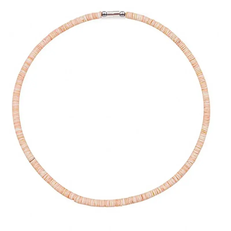 Shell Necklace Real Seashell Necklaces with Round Clam Chip - Image 2