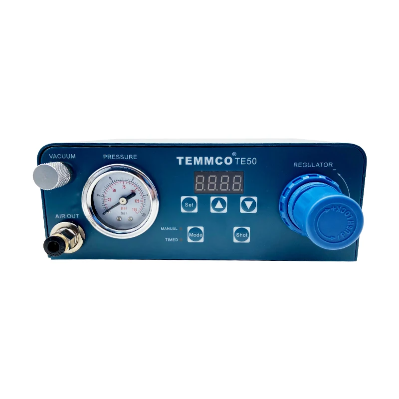 

TE-50 precision dispensing machine TEMMCO dispensing valve precision controller, 16 kinds of dispensing methods, min 0.001ml