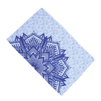 

1pc Decorative Printed Tapestry Printed Wall Carpet Soft Bath Towel Wall Hanging Blanket for Home Bedroom (Blue)