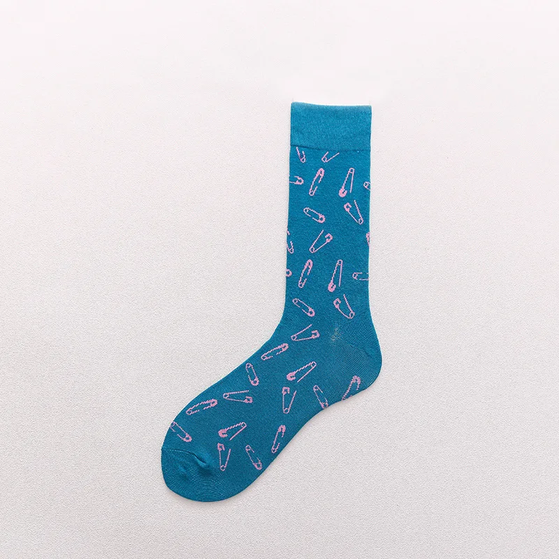 Скейтборд Chaussette Homme, Модные цветные женские носки с язычком, в европейском и американском стиле, в стиле хип-хоп, забавные носки Meias, Size36-42 - Цвет: 3