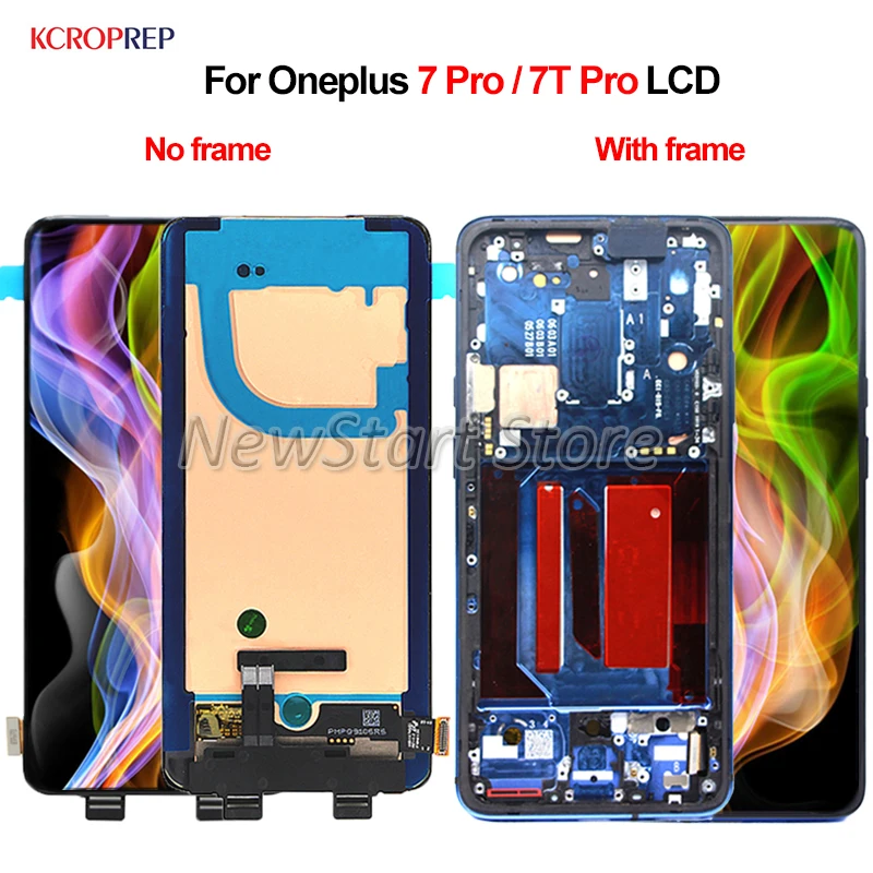 Для OnePlus 7 Pro 7T Pro ЖК-дисплей кодирующий преобразователь сенсорного экрана в сборе для One Plus 7 Pro 7T Pro lcd 6,6" Сменный аксессуар