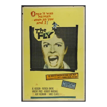 

D0743 THE FLY Movie 1958 Silk Fabric Poster Art Decor Indoor Painting Gift