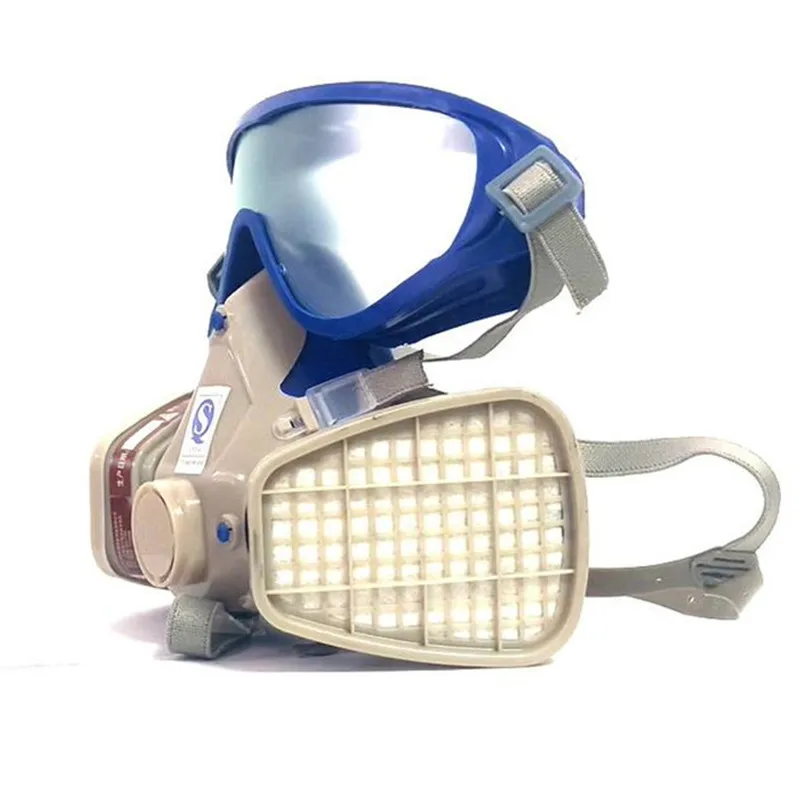 Gas Comprehensive Cover Paint Chemical Mask & Goggles Pesticide Dustproof Fire Escape respirator carbon filter mask (3)