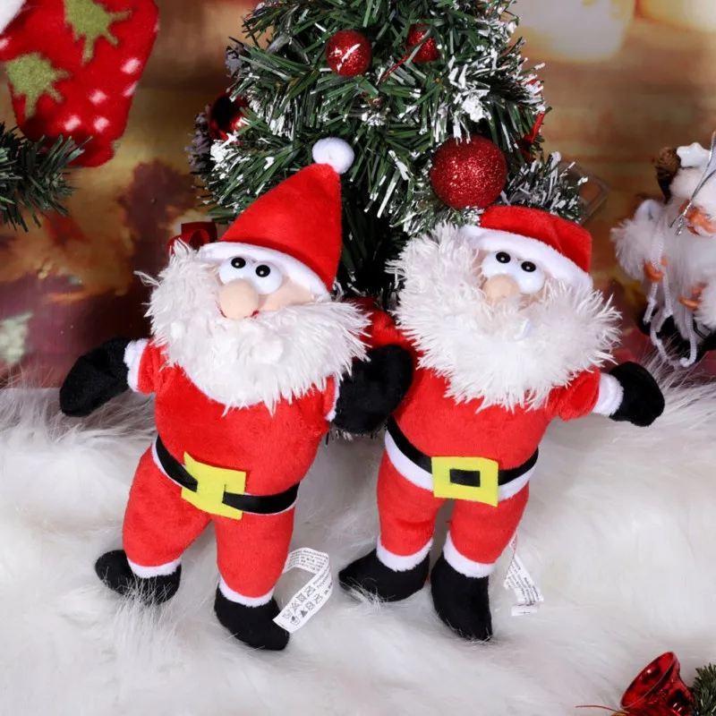 

Christmas Santa Claus Snowman Elk Doll Cat Toys Soft Scratch-resistant Durable Pet Cats Dog Chewing Toy Xmas New Year Gifts