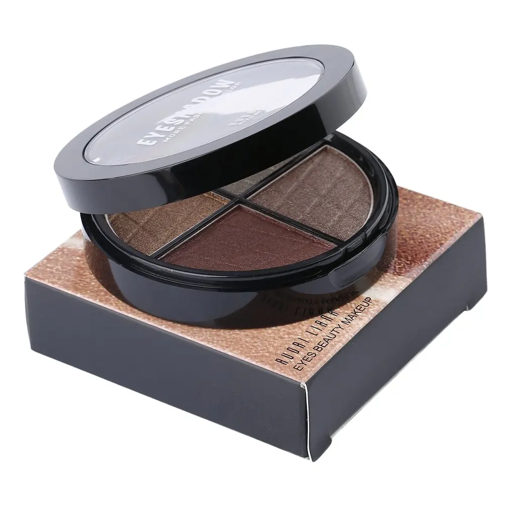 

4 Colors Women Eyeshadow Palette Long-lasting Eye Shadow Palette Glitter Shimmer Eye Makeup Ladies Cosmetics Tool