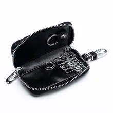 Новые оригинальные кожаного брелка для ключей крокодил автомобиль ключница, сумочка для ключей замок молния ключа автомобиля чехол подвесной Рождественский подарок для друга