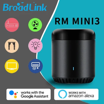 

Broadlink RM Mini3 Universal WiFi IR Remote APP Control TV Smart Home for Amazon Alexa Echo Google Home Mini controle remoto