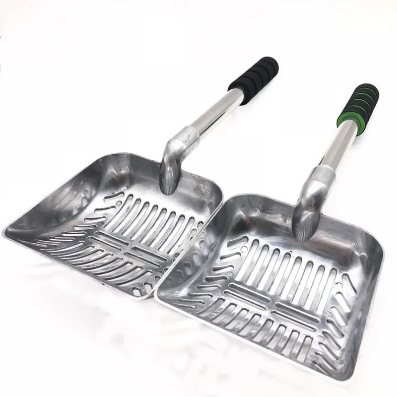 Multifuntional Stainless Steel Cat Litter Scoops Pet Kitty Dog Litter Box Cleaner Shovel With Reinforced Comfort Handle Decor