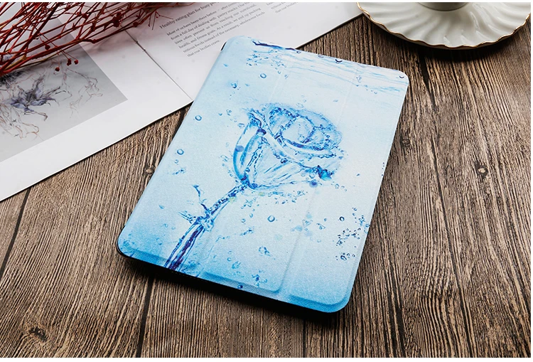 QIJUN Painted Case For iPad Mini 4 7.9'' PU leather Flip Stand Cover For ipad mini4 Smart Cover For iPad A1538 A1550 Cases